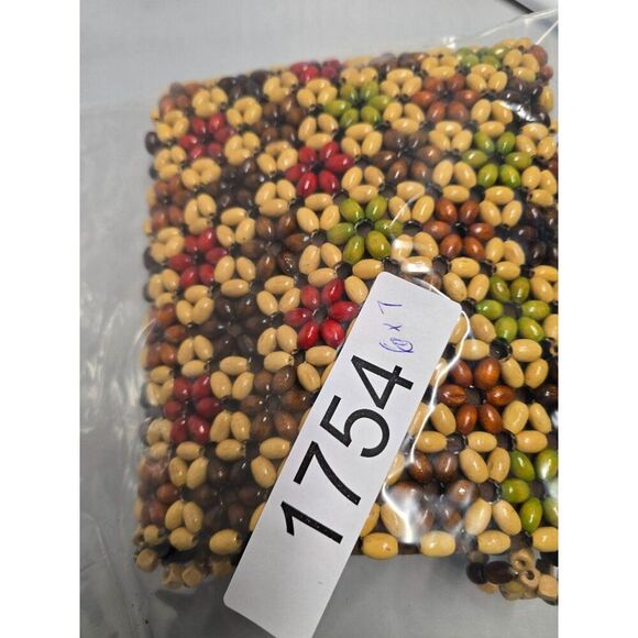 Handcrafted Multicolor Beaded Purse crossbody boho unique beachcore nautical - Picture 8 of 8